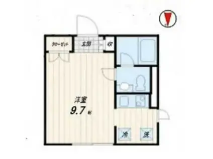 LA DOUCEUR練馬(ワンルーム/3階)の間取り写真