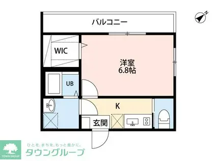 SAKURA AN(1K/3階)の間取り写真