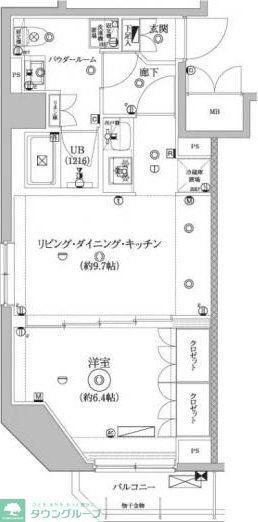 セジョリ墨田イーストIII(1LDK/3階)の間取り写真