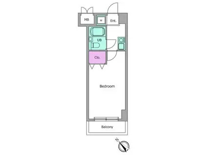 ビエラコート桜台(1K/3階)の間取り写真