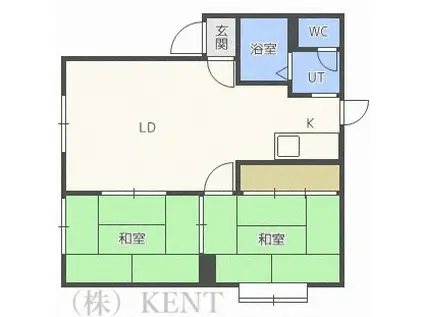 プリマベーラ(2LDK/2階)の間取り写真