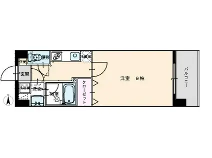 八番町ビルディング(1K/4階)の間取り写真