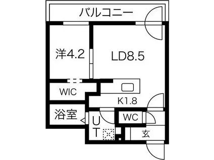 DPレジデンス63(1LDK/3階)の間取り写真