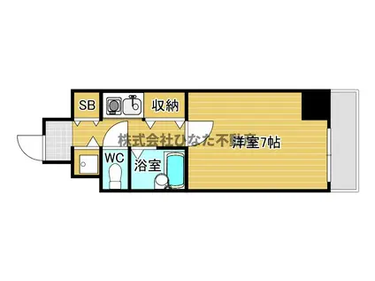 プレサンス中之島公園南(1K/5階)の間取り写真