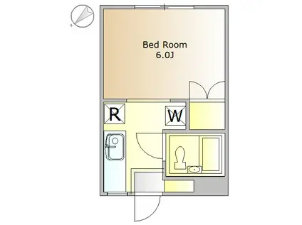 Jハウス祐天寺(1K/2階)の間取り写真