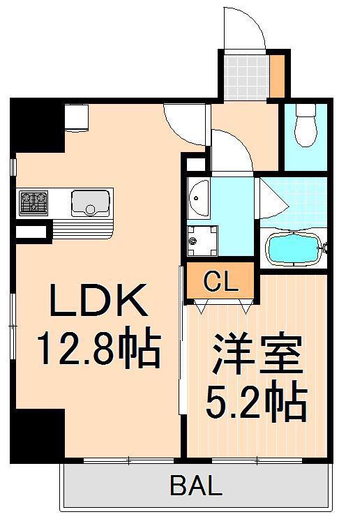 ジェノヴィア浅草IIIグリーンヴェール(1LDK/7階)の間取り写真