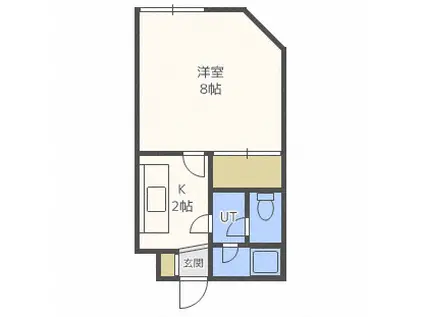 メゾン・ド・アミテエ(1K/4階)の間取り写真