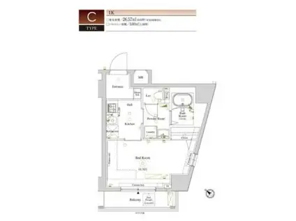 ARKMARK田端GR(1K/7階)の間取り写真