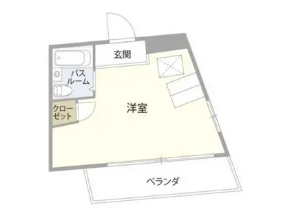 ICHINOE VINTAGE(ワンルーム/4階)の間取り写真