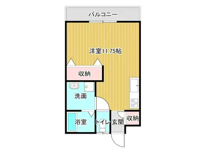 ファミリアン(1K/2階)の間取り写真