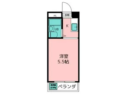 アビタシオンコロール(1K/3階)の間取り写真