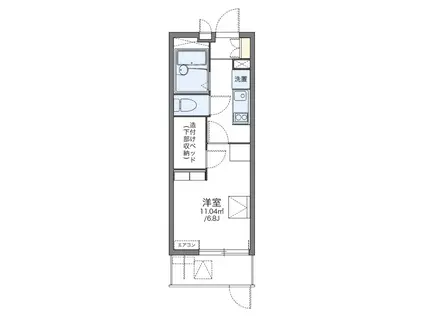 レオパレスSHU(1K/1階)の間取り写真