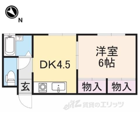 ESPOIRE(1DK/1階)の間取り写真