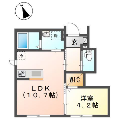 メゾン瑞祥(1LDK/1階)の間取り写真