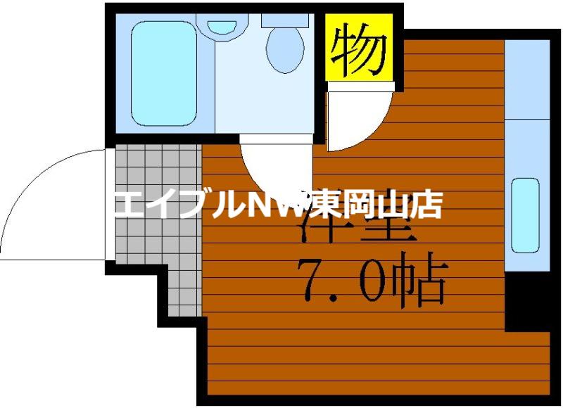 元町ビル(1K/3階)の間取り写真