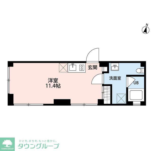 砧4丁目プロジェクト(ワンルーム/2階)の間取り写真