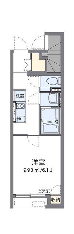 クレイノWAKANAII(1K/1階)の間取り写真