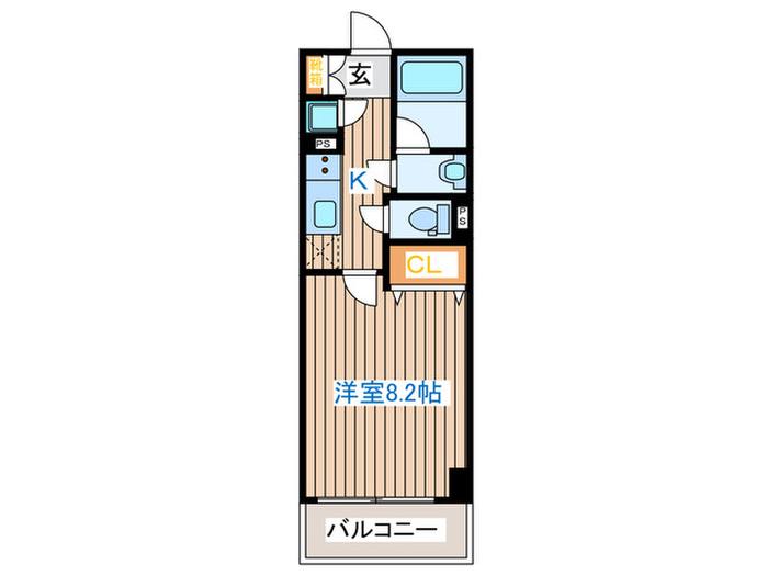 コンフォートEXE新田ステーション(1K/4階)の間取り写真