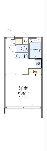 レオパレス要町II(1K/1階)の間取り写真