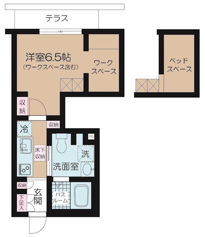 BELLE SCENE AOTO(1K/1階)の間取り写真