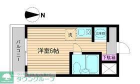 ポルタ・ビアンカ(ワンルーム/1階)の間取り写真