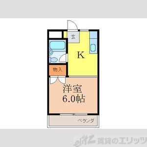 新和ハイツ(ワンルーム/2階)の間取り写真