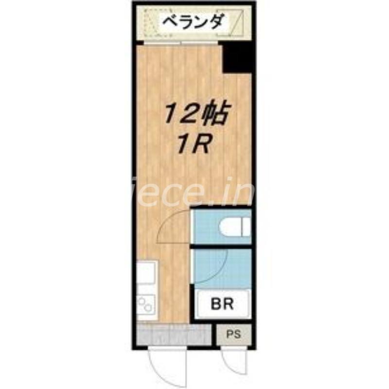 シティアーク天王寺(ワンルーム/3階)の間取り写真