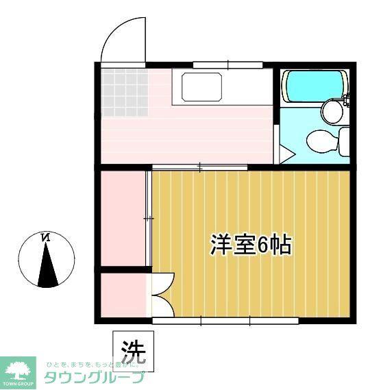ブライズI(1K/1階)の間取り写真