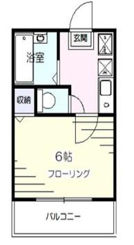 モンサージュ上石神井(1K/2階)の間取り写真