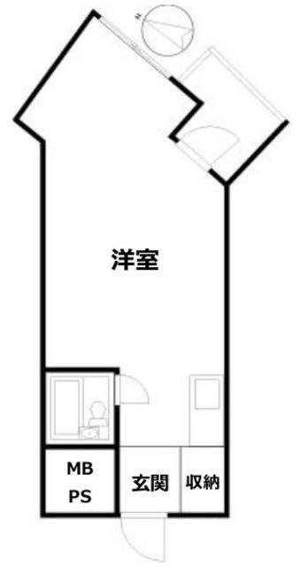 青山アルコープ(ワンルーム/7階)の間取り写真