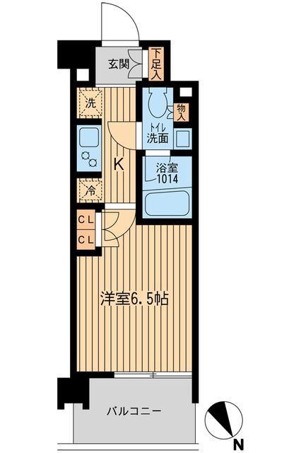 BLESS上池袋(1K/3階)の間取り写真