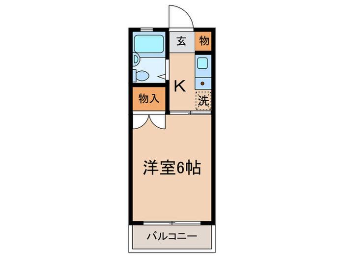 あーべいん・るーすと(1K/1階)の間取り写真
