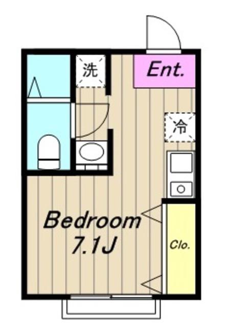 SIESTAVILLA橋本VERDE(ワンルーム/3階)の間取り写真