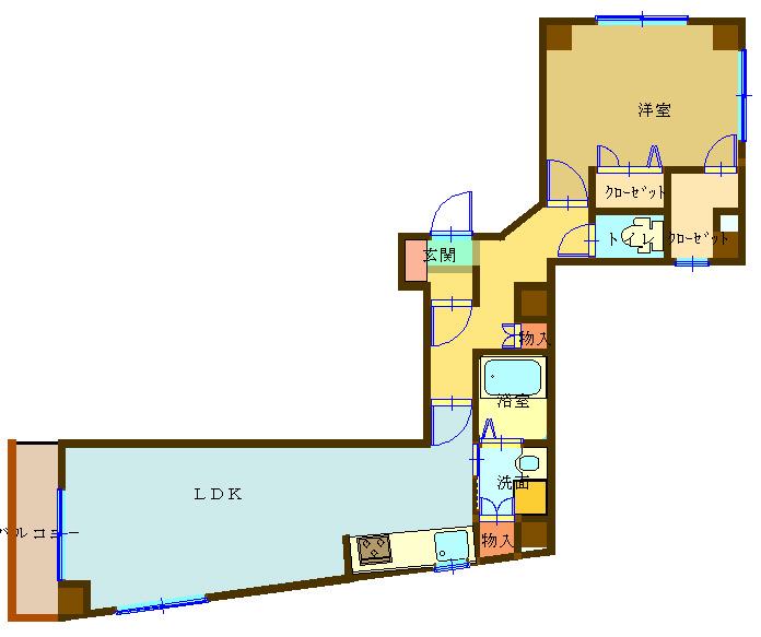 第二ビルしむら(1LDK/2階)の間取り写真