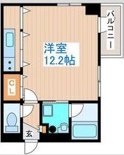 アイリブ創成南2条(ワンルーム/4階)の間取り写真