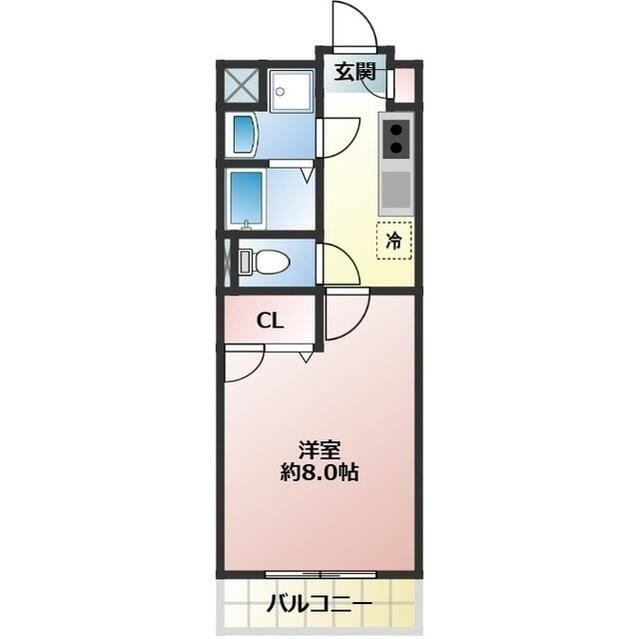 アルチェ(1K/1階)の間取り写真