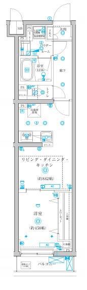 アーバンパーク成増II(1LDK/3階)の間取り写真