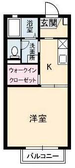 グランシ一ド立石(1K/2階)の間取り写真