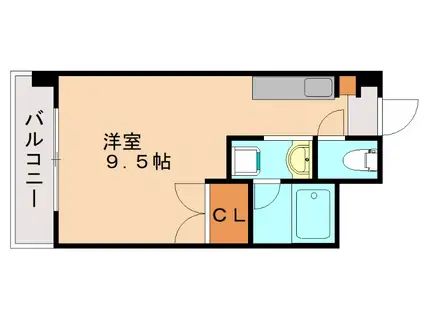 サルヴァトーレ 今宿(ワンルーム/3階)の間取り写真