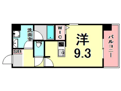 LE CINQ 尼崎東(ワンルーム/4階)の間取り写真