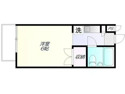 フォレストイン千駄木(ワンルーム/1階)の間取り写真