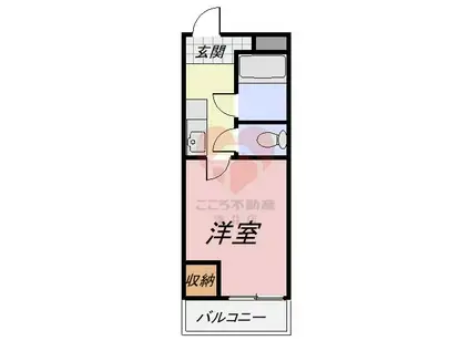 プレアール堺宿院(1K/3階)の間取り写真