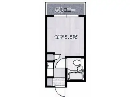 ビレッジ1(1K/3階)の間取り写真