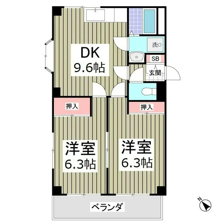 メゾンシード 2階階 間取り