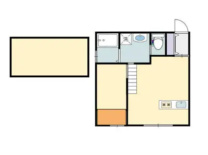 アヴァンツァーレ(1LDK/2階)の間取り写真
