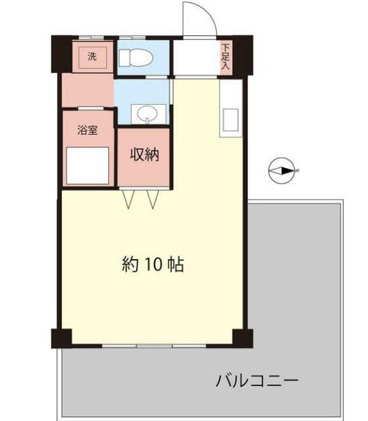 セントラルビル(ワンルーム/4階)の間取り写真
