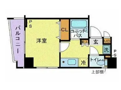 サイレントフォレスト池袋(1K/3階)の間取り写真