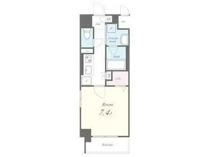 AVANTI(1K/3階)の間取り写真