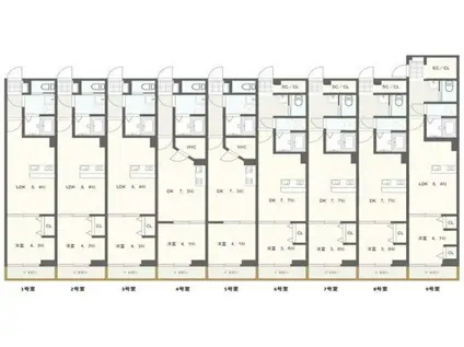 SHELL MAISONシェル(1DK/1階)の間取り写真