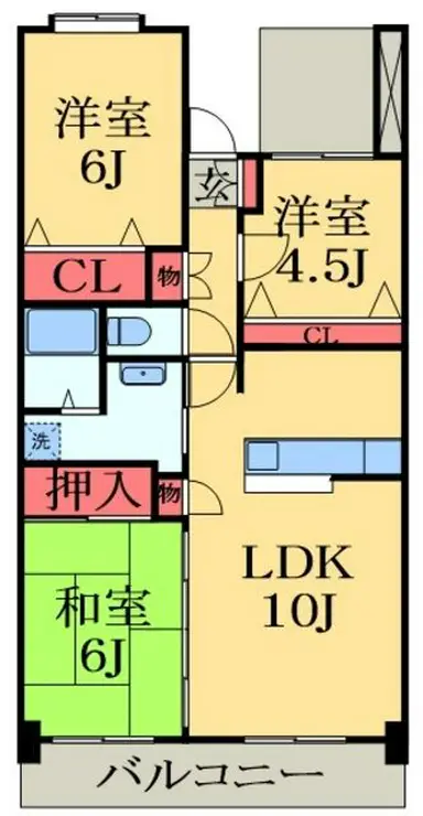 ユーフォニー市原 5階階 間取り